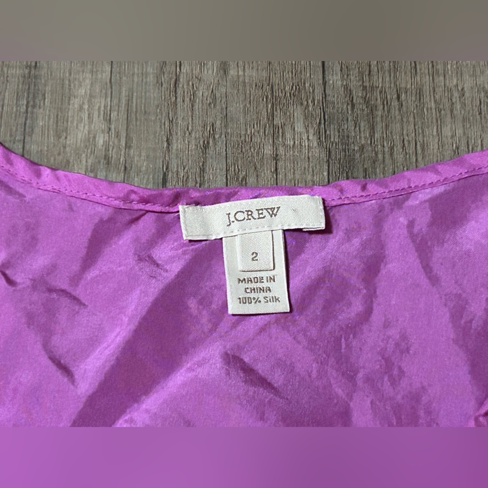 J. Crew Ruffled Purple Blouse - Picture 2 of 4